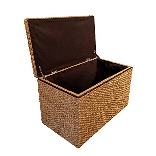 Büloo Natur Rattan Wäschesammler/Wäschekorb auch perfekt als Faltbarer Aufbewahrungsbox Belastbar bis 300kg - 4