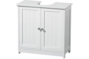 AVC Designs Bathroom Sink Cabinet Under Basin Unit Cupboard Storage Furniture White