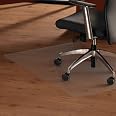 Tapis De Bureau Transparent Floortex – 120x90 Cm – 100% Polycarbonate – Protège Parquet, Carrelage, Sol Chauffant