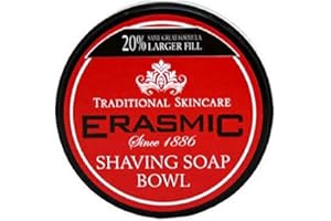 THREE PACKS of Erasmic Shaving Soap Bowl 90g