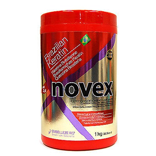 Embelleze Novex Brazilian Keratin Hair Care Treatment Cream - 35.3 Oz | Embelleze Novex Creme de Tratamento Capilar com Queratina Brasileira - 1Kg