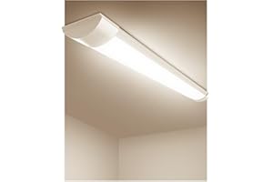 Bellanny Réglette LED étanche 30CM, Plafonnier Exterieur LED 10W 1200LM Blanc Neutre 4500K, Neon Tube LED Aluminium et PC Luminaire pour Garage, Entrepôt, Bureau, Sous-sol, Atelier