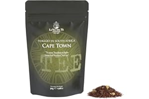 La Via del Tè - Rooibos Cape Town - lattina da 100 gr - gusto dolce di creme caramel - senza caffeina (50 grammi)