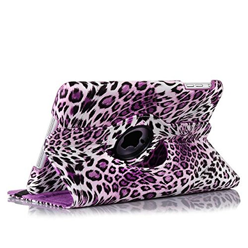 inShang Hülle für Apple ipad mini 3 mini 2 mini 1, Edles PU Leder Tasche Hülle Skins Etui Schutzhülle Ständer Smart Case Cover für Tablet iPad, Super Automatische Einschlaf-/Aufwach funktion, 360 Grad rotierende + inShang Logo hochwertigen Stylus Eingabestift Stift - 4