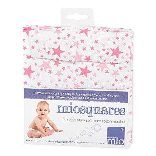 Bambino Mio Muslin Squares (Pink)