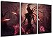 Produktbild Diablo 3-Teilig auf Leinwand, XXL riesige Bilder fertig gerahmt mit Keilrahmen, Kunstdruck auf Wandbild mit Rahmen