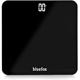 Bluefox Digital Bathroom Scale - 180 kg Capacity Scale, Large LED Display, Tempered Glass Surface, Precise Measurement, Step-On Technology