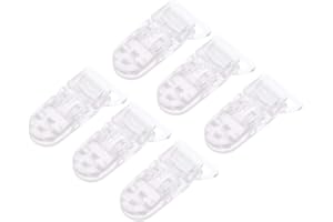 NUOBESTY 25 Piezas Pinza de Chupete Clips de Chupeteros para Niños