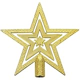 TOOGOO(R) Estrella del arbol de navidad de Decoracion Pendiente estrella de Cumbre abeto arbol de Navidad