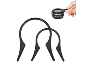 JJC Juego de 2 llaves de filtro de lente de cámara, herramienta de extracción de filtro para rosca de lente de 37-52 mm 55-72 mm