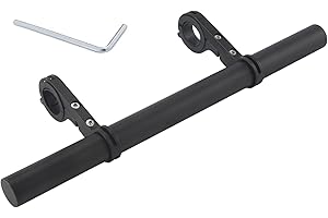 Jevina Supporto per manubrio bicicletta, 30 cm, in lega di alluminio, per tachimetro e fanali, GPS