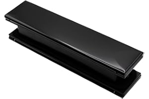 SHIELD HARDWARE 12" Letterplate Door Letterbox for uPVC, Composite and Timber Doors - Premium Draught Proof, Thermal Insulation & Noise Reduction 20-40 Black