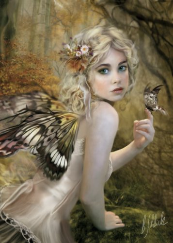 Imagen principal de Clementoni 39184.4  Touch of Gold- Puzzle de 1000 piezas dibujo de Hada del bosque