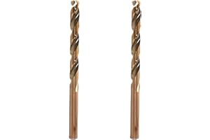 JANZOOM M35 HSS Cobalt - Punta elicoidale per trapano Cobalt Jobber Twist per trapano su metallo duro, acciaio inossidabile, metallo (8 mm (2 pezzi)