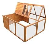Bunny Business Fully Folding Sheltered Rabbit Run Hutch, 60-inch (Misc.)