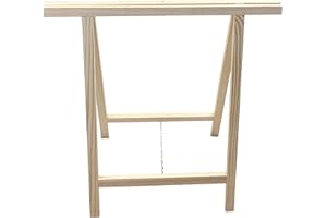 Acan Cavalletto pieghevole in legno per falegnameria, fai da te, per tagliare legno, 2 misure a scelta (65 x 75 cm)