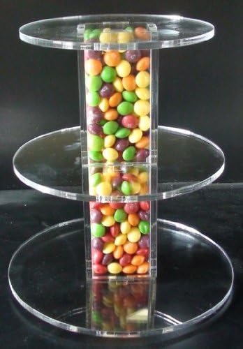 3 Tier Tubes Acrylic Cup Cake Stand by Classikool®