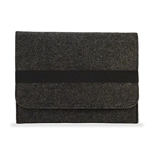 Schutzhülle-Sleeve-Cover-Tablet-Hülle für Samsung Galaxy Tab A 10.1 Filz Case Tablet Bag Filztasche von UC-Express® , Farben:Dunkles Grau - 3