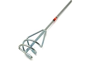 ARUNDEL SERVICES EU 60 mm x 400 mm Paleta mezcladora Accesorio mezclador de yeso Para taladro Herramientas eléctricas Agitador Yeso Pintar Mezclador de líquidos Batidor