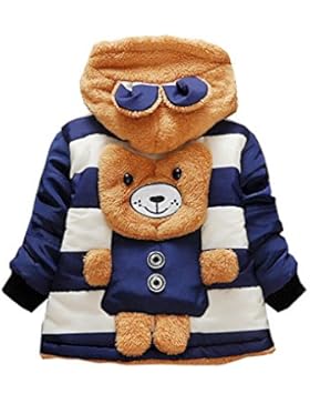 Tkria Baby Jungen Jacke Für Kinder 0-3 Jahre,Winter Steppjacke Bär Mäntel 80 86 92 98