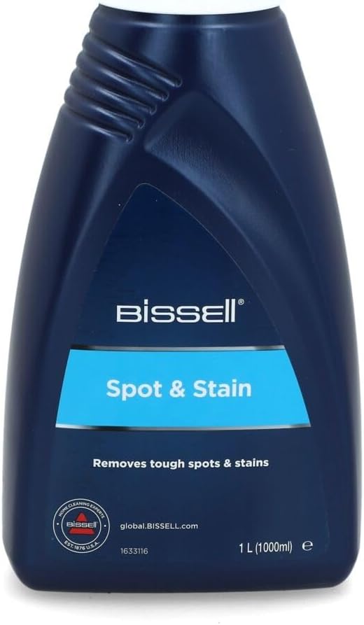 BISSELL Spot & Stain Solution de Nettoyage 1 L 1084N | Pour appareils BISSELL SpotClean, élimination des taches et salissures sur moquettes, tapis et tissus d'ameublement