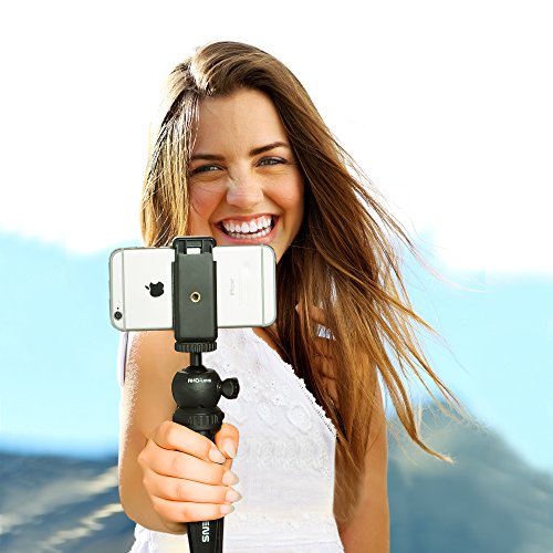 RHO-LensÂ® Mipod - Handy-Stativ Mini-Stativ Tisch-Stativ, kompakt, stabil, 360Â° Kugelkopf, 2 ArbeitshÃ¶hen, fÃ¼r Handy, DSLR, Kompakt-Kamera, Gopro, iPhone