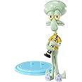 BendyFigs The Noble Collection Spongebob Squarepants Squidward - Noble Toys 16 cm Bendable Posable Collectible Doll Figure with Stand and Mini Accessory