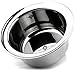 Jagen David ® XL7 - Shaving Bowl For Manual Shaving with Double edge razors, safety razors, straight razors, Suitable to all shaving soaps and creams (Silver)