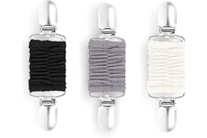 JOCXZI Cardigan clipm, Vintage Strickjacke Clips,Pullover Clips, Tailliertes Kleid Kordelzug Schal clips,Hemd Broschen Clips für Frauen und Mädchen(3 Stück,11 * 3cm)