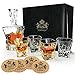 Produktbild Karaffe Set 9 Stücke in Premium Geschenk-Box aus YKing London - Whisky Bourbon Scotch Tequila Rum Wodka Karaffe Set - Whisky Karaffe und Glas Set
