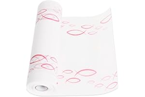 HOECMRHP Tischläufer Fisch aus Vlies (28 cm x 6 m) für Jungen und Mädchen Kommunion Konfirmation Taufe (weiß/Rosa)