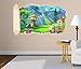 Produktbild 3D Wandtattoo Märchen Haus Wald Kinderzimmer Tapete Wand Aufkleber Wanddurchbruch Deko Wandbild Wandsticker 11N1261, Wandbild Größe F:ca. 140cmx82cm