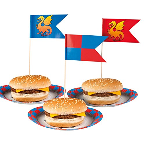 12 ritterliche Spieße mit Fähnchen - 2