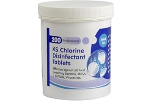 HYGIENE4LESS Chlorine Tablets Extra Strength 200 Per Tub Creates A Disinfectant Solution