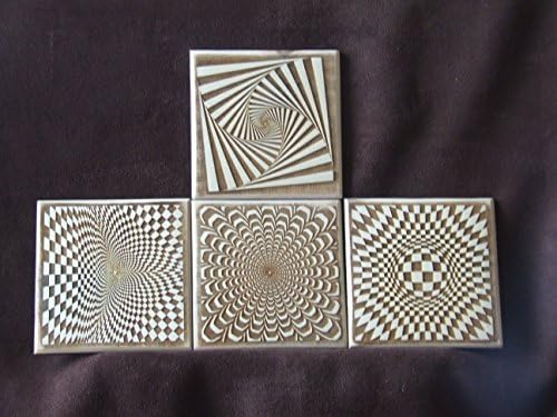 Drinks coasters abstract patterns