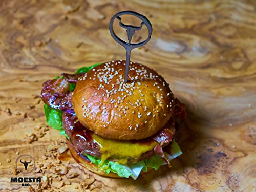 Moesta-BBQ BurgerSpieß – zum Anrichten und fixieren deiner Burger (4er Set) - 4