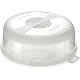 Orret Home 24 Cm Şeffaf Mikrodalga Kapağı &ndash; Asılabilir Mikrodalga Uyumlu Kapak, Sı&ccedil;rama &Ouml;nleyici Yemek Isıtma Kapağı, Buhar D