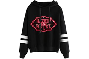 LKY STAR Animés Sweat à Capuche Hazbin Hotel Merch Hoodie pour Garçon Fille Sweatershirt avec à Manches Longues
