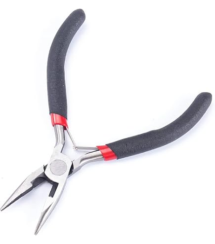 Lot De 8 Pinces De Précision Pour Bijoux Et Modélisme - En Acier Carbone Avec Pochette - Pour Bricolage Et Réparations Délicates