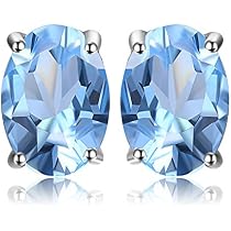 Set Gioielli Estivi In Topazio Azzurro E Argento &ndash; Collana, Anello Regolabile E Orecchini &ndash; Idea Regalo Compleanno