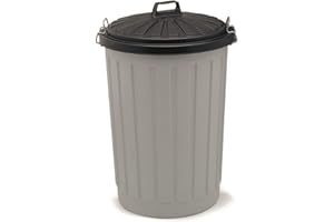 Addis dUSTBIN Base rND 90LTR b766GRY bLK