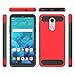 Produktbild Casefirst LG Stylo 4 Handyhülle Silikon TPU Case Schale Schlank Anti-Fingerabdruck Stoßfest Schutzhülle 360 Grad Case Robust Schutzhülle Cover mit Eingebautem Displayschutz für LG Stylo 4 (rot)