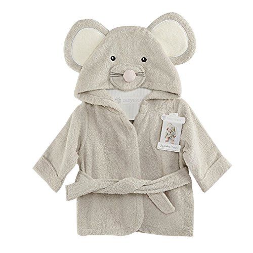Scheppend Baby Boy & Girl Cotton Infant Animal Hooded Bath Beach Towel Bathrobe Grey