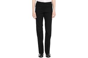 Listers Schoolwear Girls Plus Fit Generous Fit School Trouser Ages 9-16 Black Slim Leg