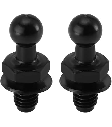 Lot De 4 Boulons à Tige Sphérique M8 Pour Vérins à Gaz - Boule 10 Mm, Filetage 15 Mm - Pour Hayon, Coffre, Capot