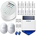 Produktbild kerui W2 2,4 G WiFi/PSTN GSM Home Alarm System Kits IOS/Android App Kontrolle + 1 PCS Wireless Solar Sirene Arbeiten mit Fernbedienung 433 HZ weiß