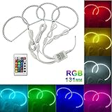 e46 ccfl scheinwerfer 💡 Paket beinhaltet: 4 x 131MM Multi-Color Angel Eye Ringe. 1 x Connect.1 x Fernbedienung