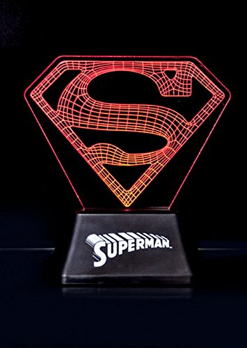 Preisvergleich Produktbild DC Comics - Acrylic-Light Lampe - Superman - Logo - 18cm