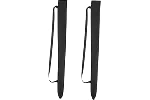 Garneck Regenschirm-Hülle Zum Umhängen - 2 Stück Faltbare Regenschirmtaschen Mit Schultergurt Universelle Schutzhüllen Für Stockschirme Ideal Für Reisen Und Aufbewahrung Schwarz 79x9cm