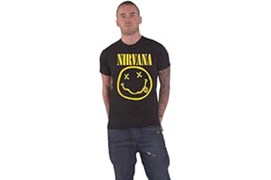 Nirvana T Shirt Flower Sniffin Band Logo Nevermind Nouveau Officiel Homme